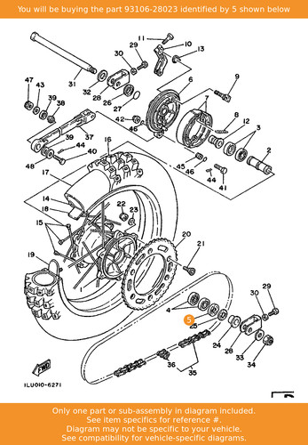 Yamaha oil seal 93106 28023 - yamaha, seal,
