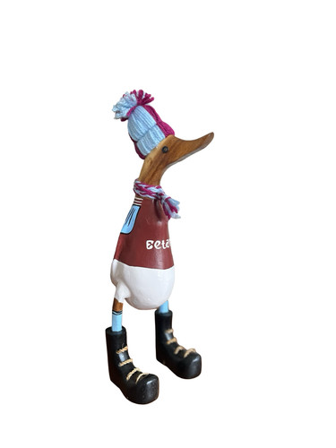 Wooden football duck aston - football,