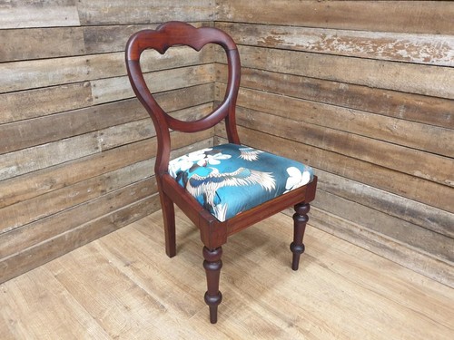 Victorian mahogany hall chair - mahogany,