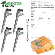 4x 0445110369 Injector Fuel Injector VW AUDI 2.0 TDI 03L130277J/Q 0445110647