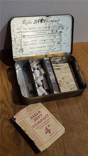 Vintage rizla compact tin - vintage,