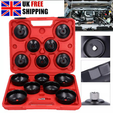16pc Oil Filter Wrench Set Cup Cap Type Socket Removal Tool Kit Aluminium Alloy