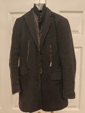 Zara Coat Men's S Navy Mid