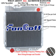 3 Row Radiator Fit 1960-1966 Ford Mustang Falcon Ranchero Mercury Comet V8 AT/MT