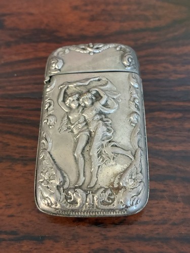 Antique match safe with