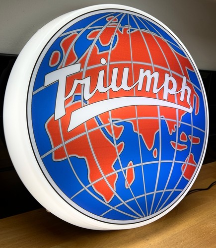 Triumph car badge garage led - car,