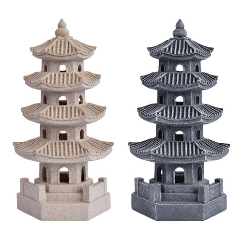Pagoda resin lantern - pagoda, statue