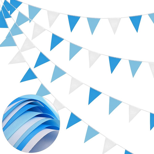 66ft bunting banner blue white - 66ft,