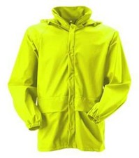 LIGHT WEIGHT WATERPROOF NYLON RAIN JACKET PAC A MAC KAGOOL HOOD COAT WALKING 