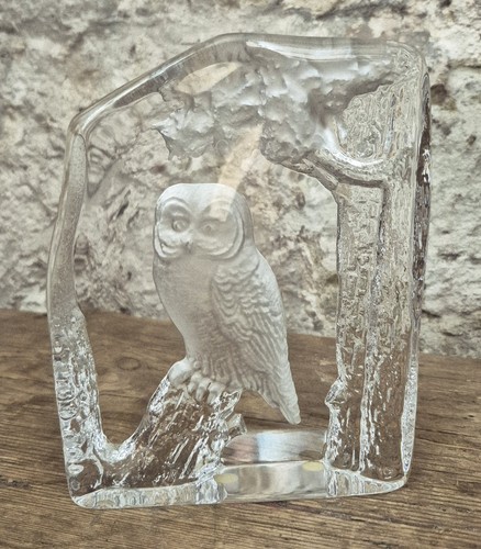 Kosta boda crystal owl - kosta,