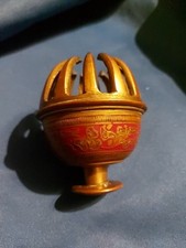 Vintage Brass Enamel Elephant