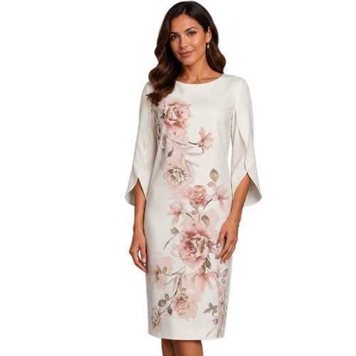 Jacques vert dress cream pink - vert,