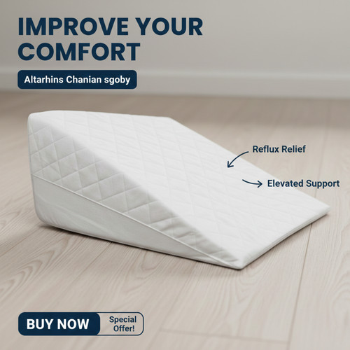 Large wedge pillow memory foam - wedge,