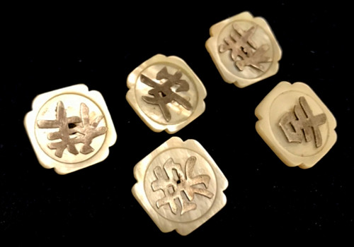 Mother pearl silver buttons - mother, of