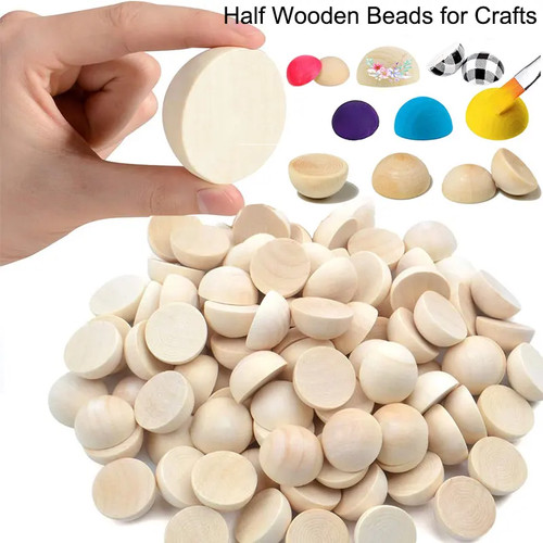 100pcs half wooden - half,