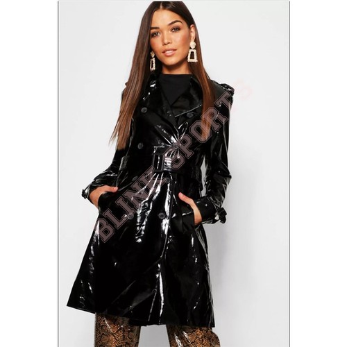 Women black pvc vinyl - black,