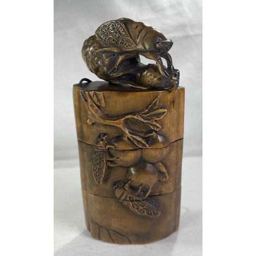 Japanese wooden inro - japanese,