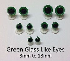 GLASS LIKE EYES with PLASTIC