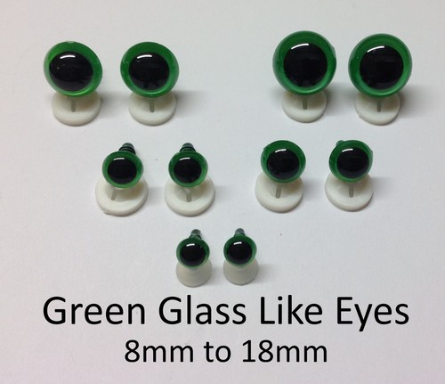 Glass like eyes - like, plastic