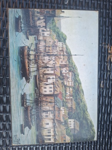 Lovely print board harbour - on,
