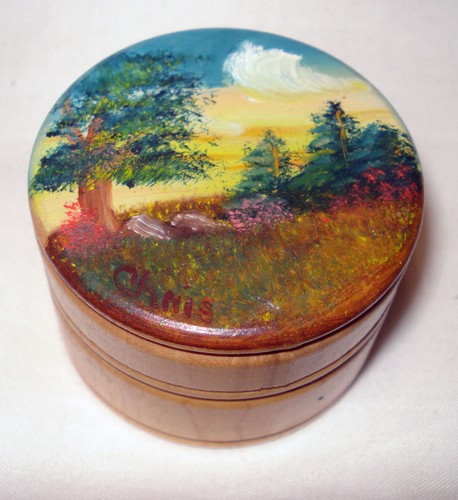 Hand painted wood wooden - hand,