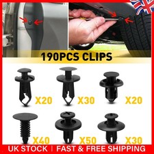 Arch Trim Panel Lining Clips Car Rivet Splash Guard Sill Wheel Fastener 190Pcs