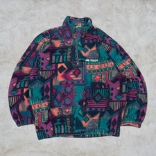 Vintage 90s Kappa Fleece Sweater 1/4 Zip Adult Small Hippie Retro Ski Winter