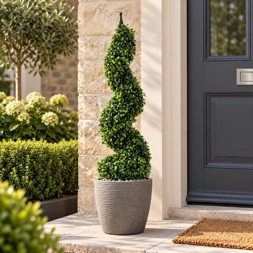 Artificial boxwood spiral - artificial,