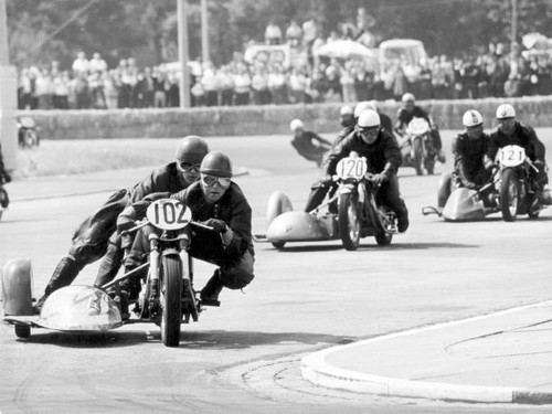 Race sidecar league 1964 - race,