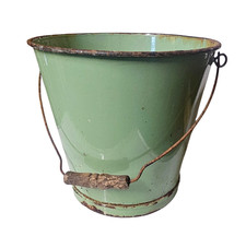 Vintage Rustic Green Enamel
