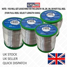 Solder Wire Lead Free Loose solder Wire Fluxed Core 500g Rolls 1M - 5M lengths