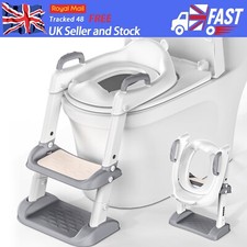 Potty Training Toilet Seat with Ladder Adjustable Toddler Potty Toilet Trainer