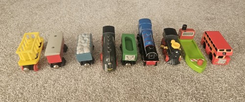 Wooden trains bus boat - wooden,