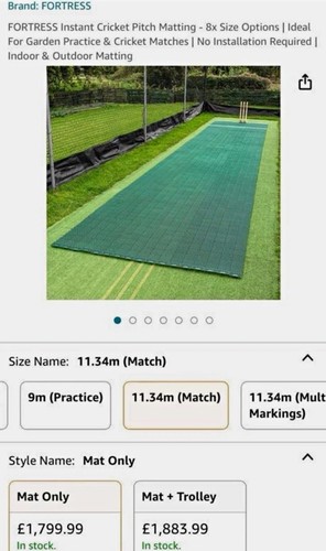 Fortress cricket pitch matting - cricket,