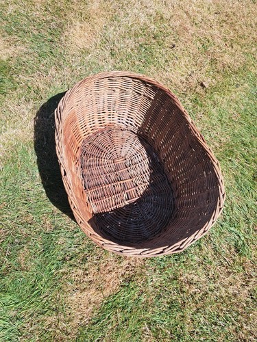 Rustic brown wicker basket - rustic,