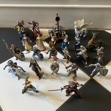 Schleich & Papo Knight Fantasy Bundle Dragon Horses Catapult Queens Job Lot Toys