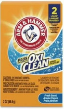 3 pack Arm & Hammer Plus the Power of OxiClean Powder 2 oz