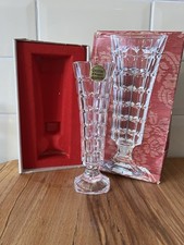 Cristal D'Arques Soliflor Lead Crystal 17cm Bud Vase Made In France Boxed VGC