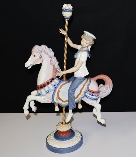 Lladro boy carousel - lladro,
