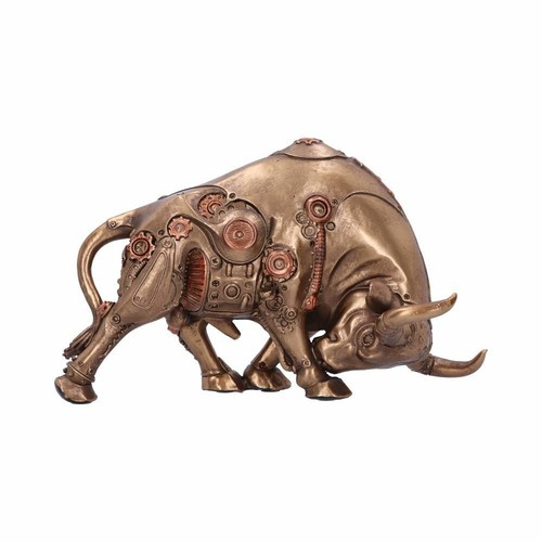 Steampunk bull figurine - steampunk,