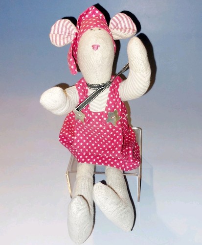 Vintage tilda mouse - doll, 12.5"
