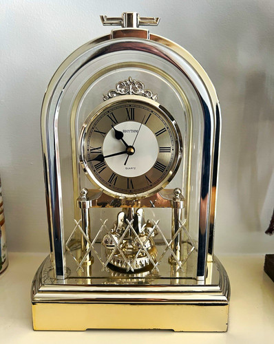 Rhythm arch mantel clock - rhythm,