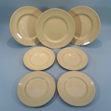 7 X Vintage Woods Ware Jasmine Yellow Tea Bread Side Plates Utility Ware 60's