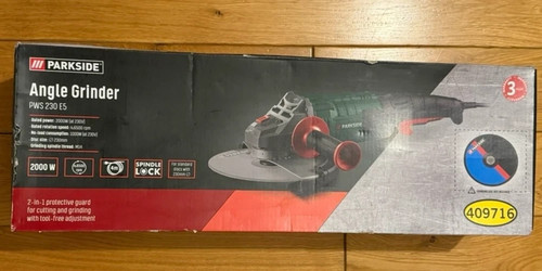 Parkside 2000w angle grinder - angle,