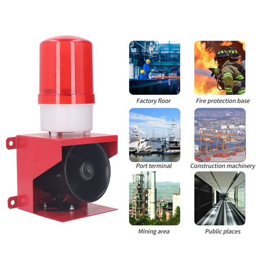 Siren alarm 115db sound - 115db, light