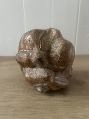 Wooden carved weeping - weeping, buddha