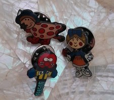 M&L - The Magic Roundabout Enamel Pin Badges-  Ermintrude, Florence & Zebedee