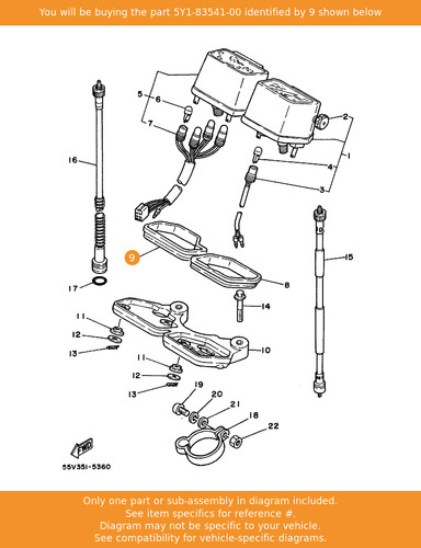 Yamaha damper 5y1 - yamaha, 5y1-83541-00