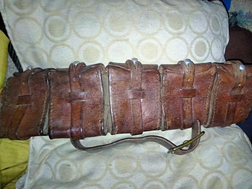 Ww1 leather bandelier - ww1,