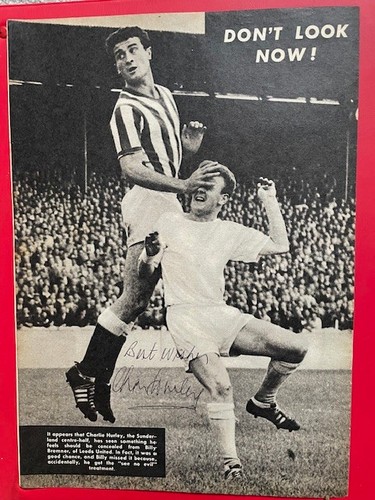 Charlie hurley signed 1957 - charlie, 1957-69